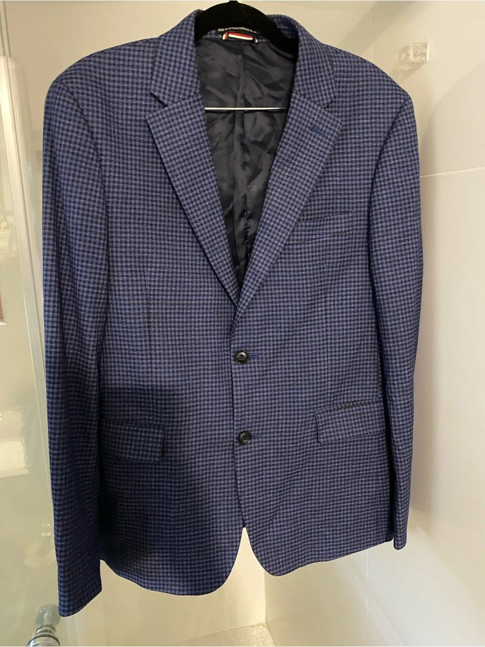 Tommy Hilfiger Blue Houndstooth Sport Coat